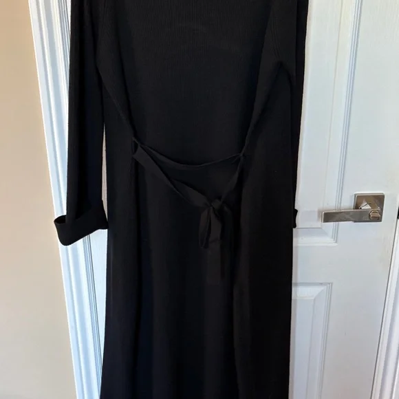 Next Ribbed Black Cardigan - Picture 4 of 5